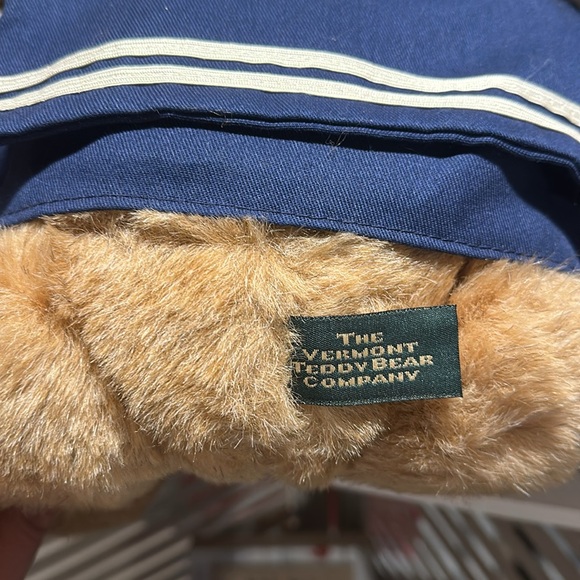 The Vermont Company Navy Teddy Bear - Picture 7 of 7